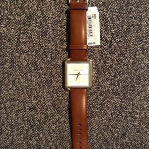 Gold and brown Michael Kors watch
